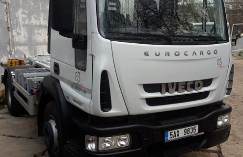 Sakl odpady - vůz Iveco jako součást vozového parku
